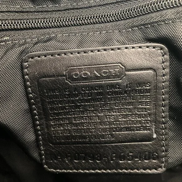 Vintage Coach Black Leather Toiletry Case Dopp Kit Bag Pre-owned - Picture 4 of 10